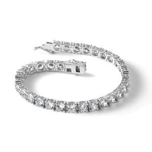Elegant Sterling Silver CZ Tennis Bracelet
